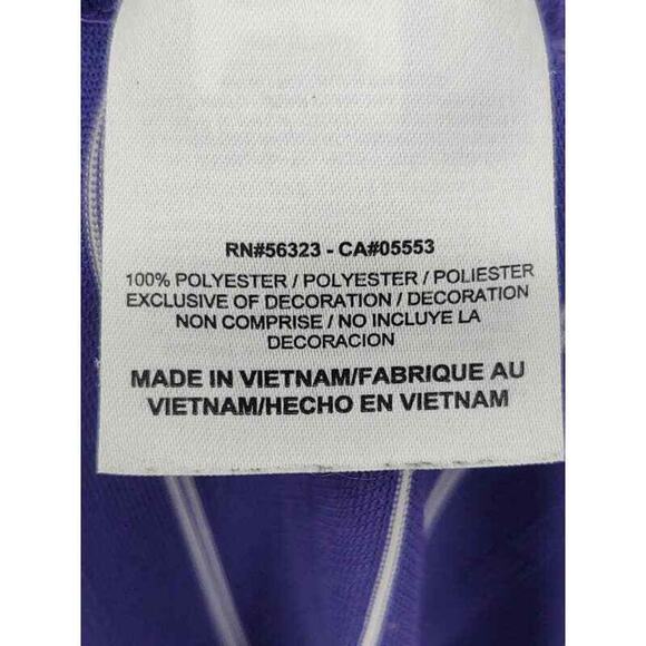 Nike Golf Dri-Fit purple stripe golf polo in size large - Picture 5 of 5